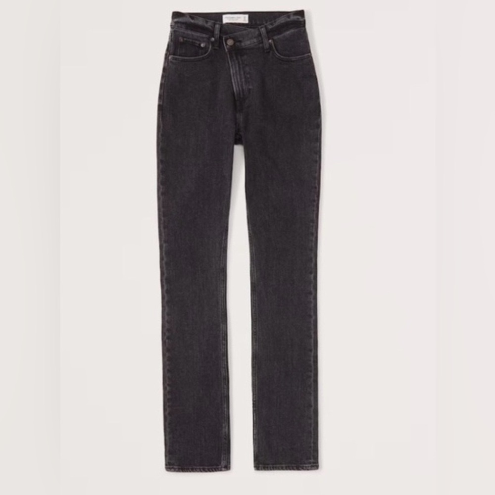 Abercrombie & Fitch 90’s Slim Straight Cross Waist Curve Love Jeans
